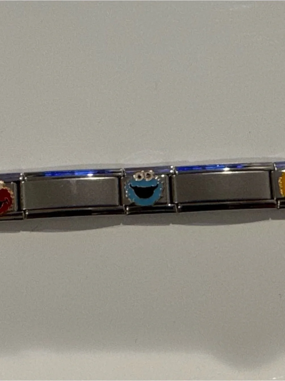 Italian Charm Bracelet Y2K With Talexia Sesame Street 9mm Charms Elmo Big Bird